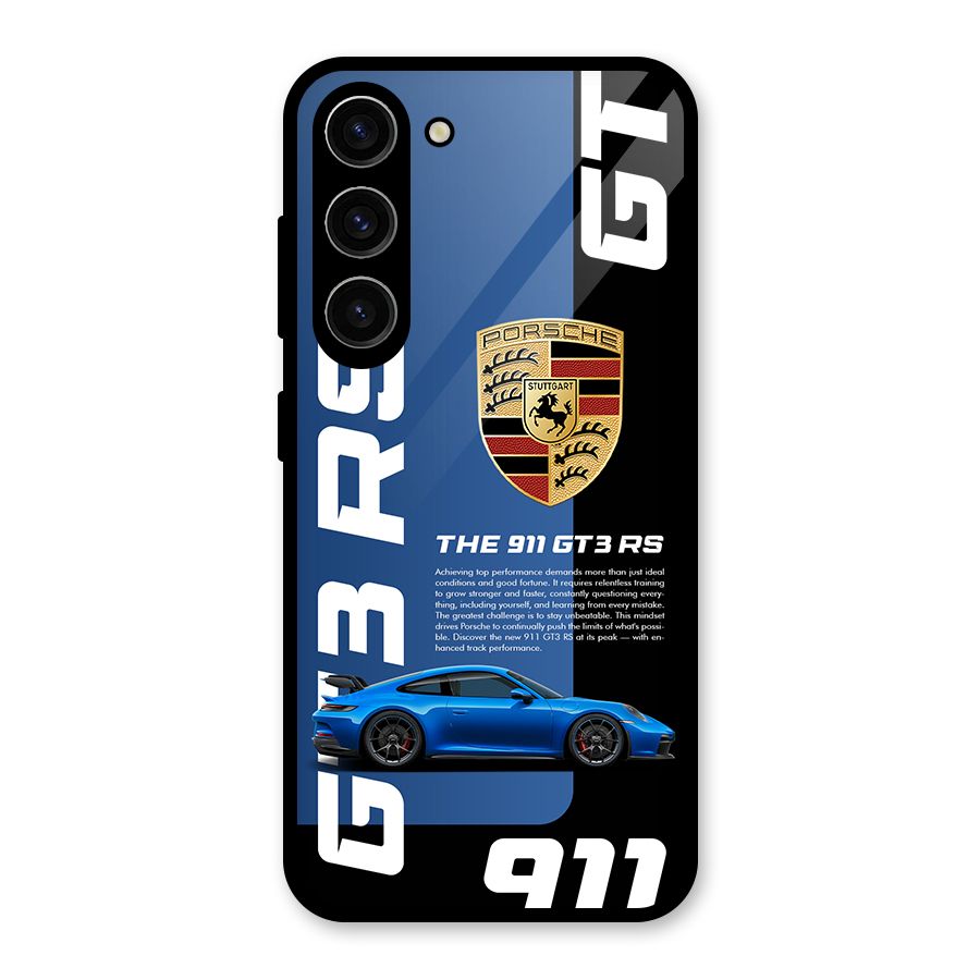 Hyper Car Glass Back Case for Galaxy S23