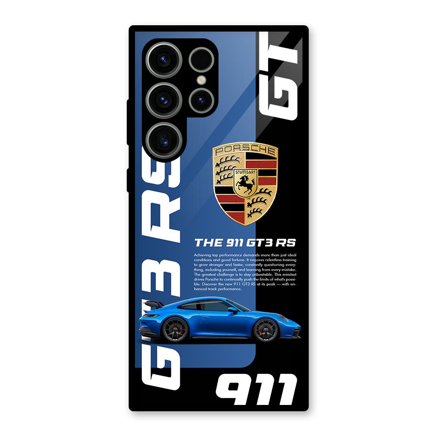 Hyper Car Glass Back Case for Galaxy S23 Ultra