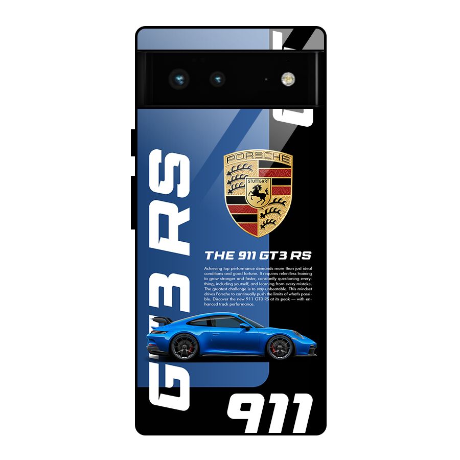 Hyper Car Glass Back Case for Google Pixel 6