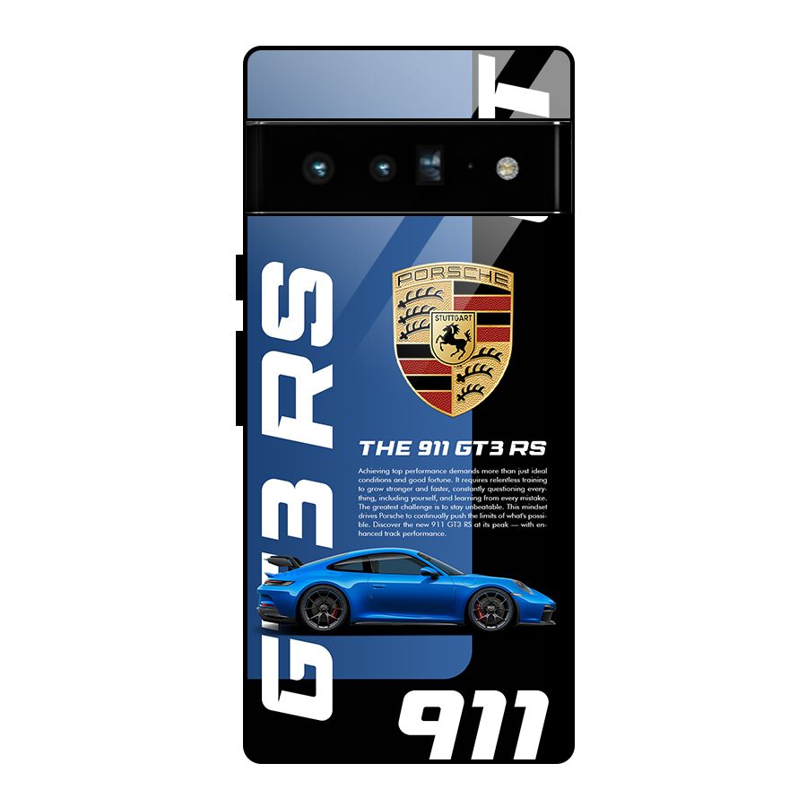 Hyper Car Glass Back Case for Google Pixel 6 Pro