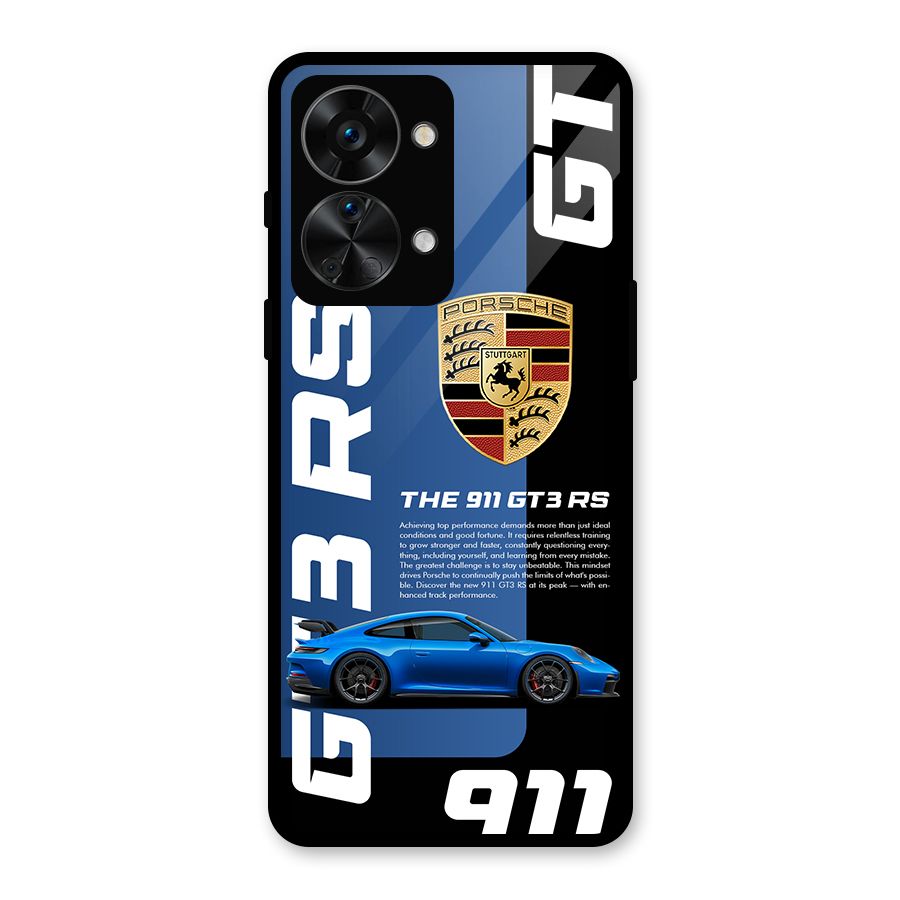 Hyper Car Glass Back Case for OnePlus Nord 2T