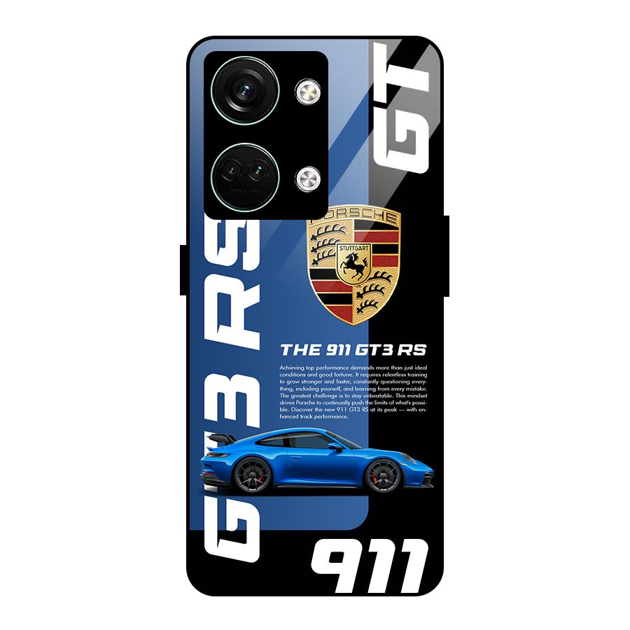 Hyper Car Glass Back Case for Oneplus Nord 3