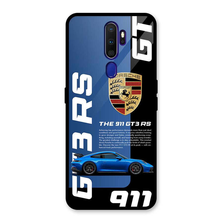 Hyper Car Glass Back Case for Oppo A9 (2020)
