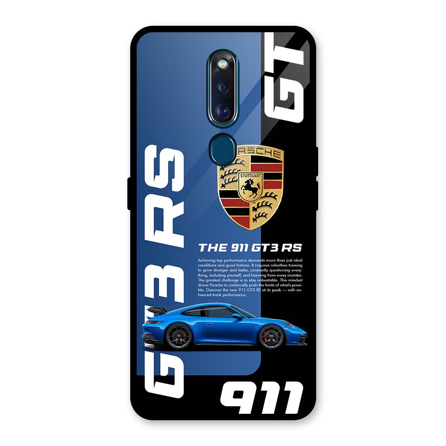 Hyper Car Glass Back Case for Oppo F11 Pro