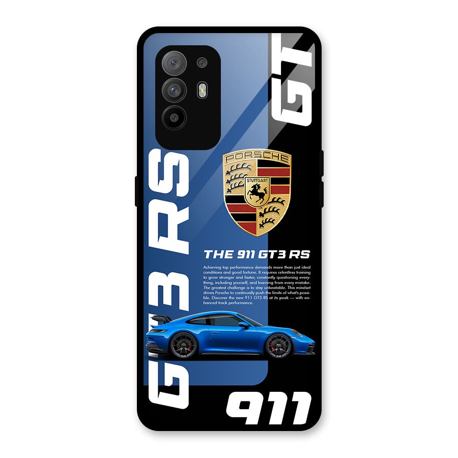 Hyper Car Glass Back Case for Oppo F19 Pro Plus 5G