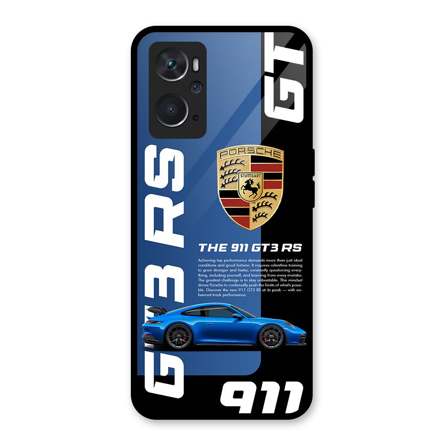Hyper Car Glass Back Case for Oppo K10 4G