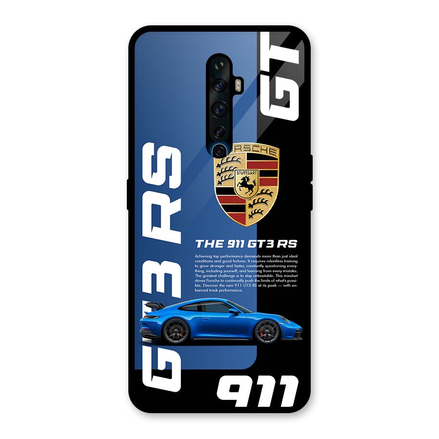 Hyper Car Glass Back Case for Oppo Reno2 Z