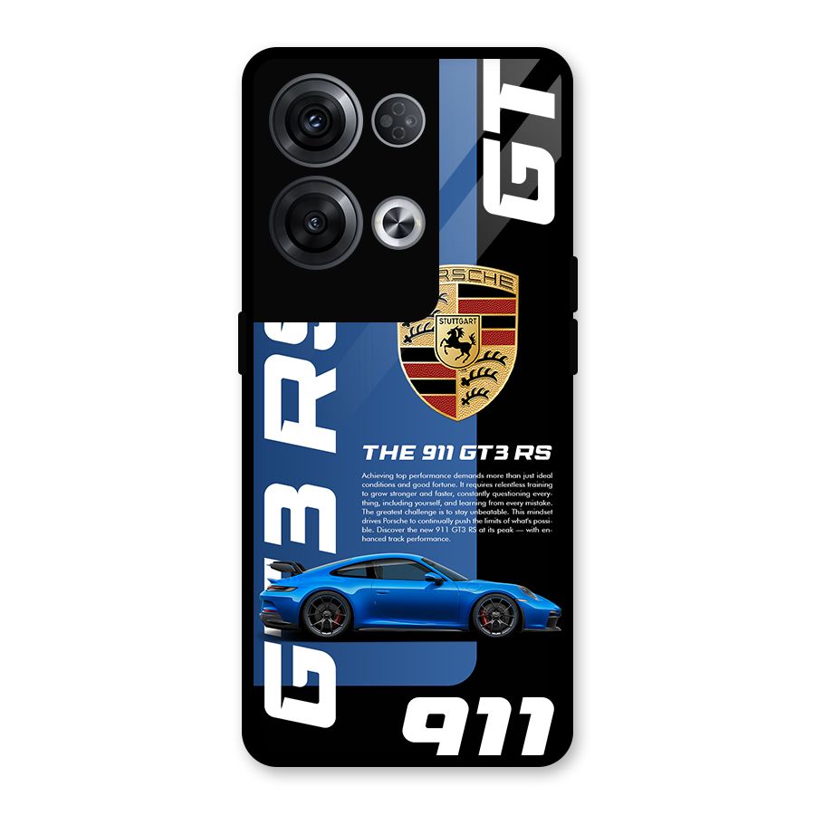 Hyper Car Glass Back Case for Oppo Reno8 Pro 5G