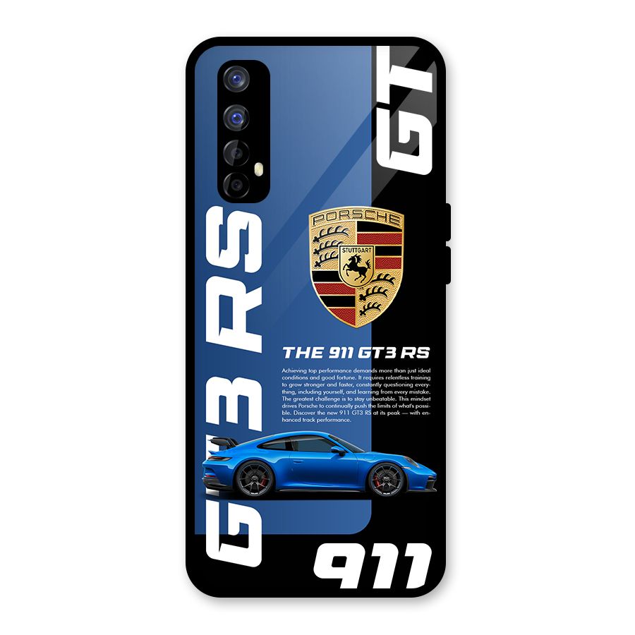 Hyper Car Glass Back Case for Realme 7
