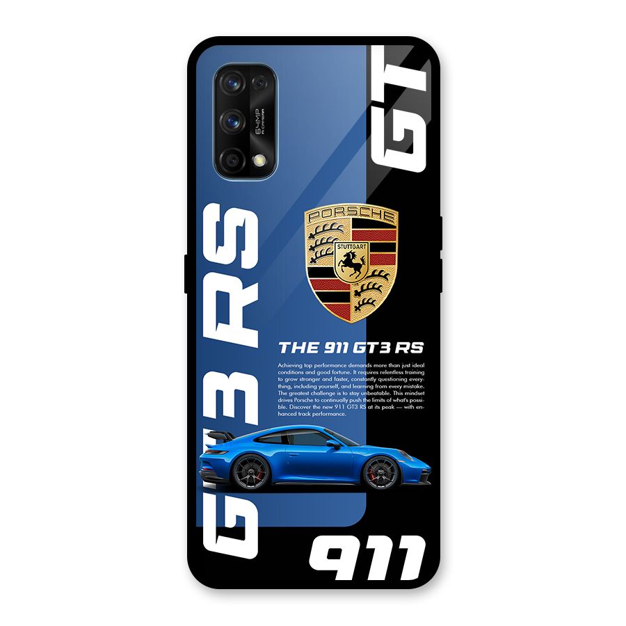 Hyper Car Glass Back Case for Realme 7 Pro