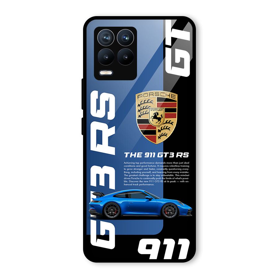 Hyper Car Glass Back Case for Realme 8