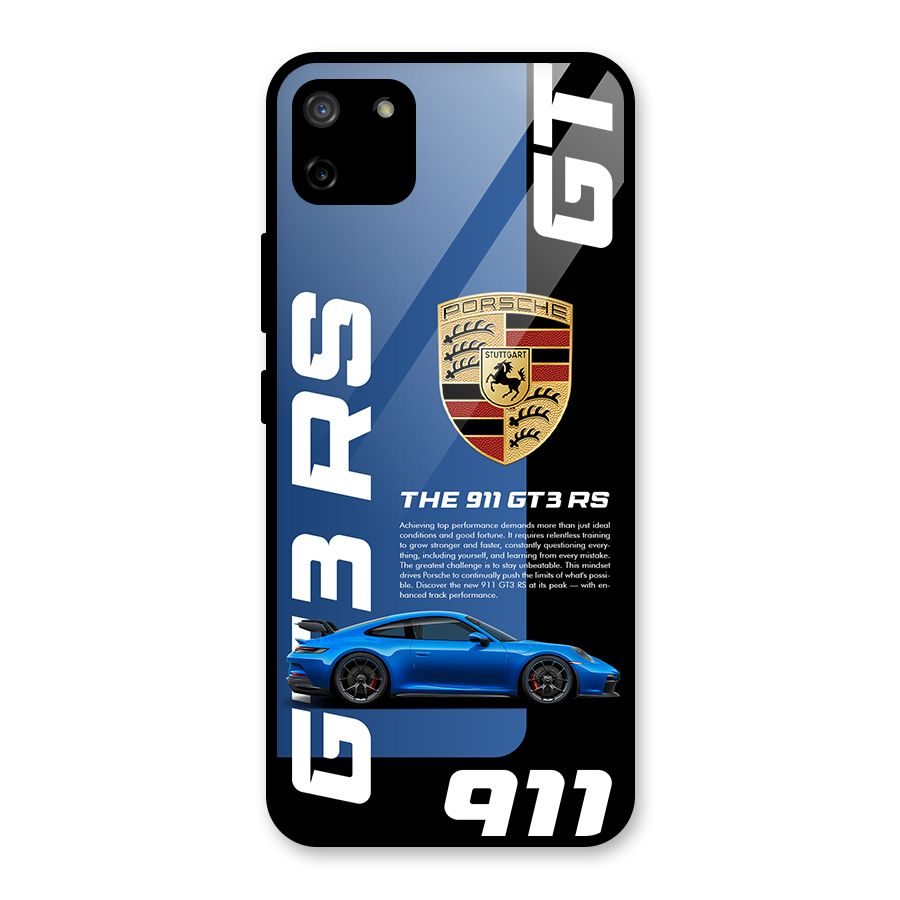 Hyper Car Glass Back Case for Realme C11
