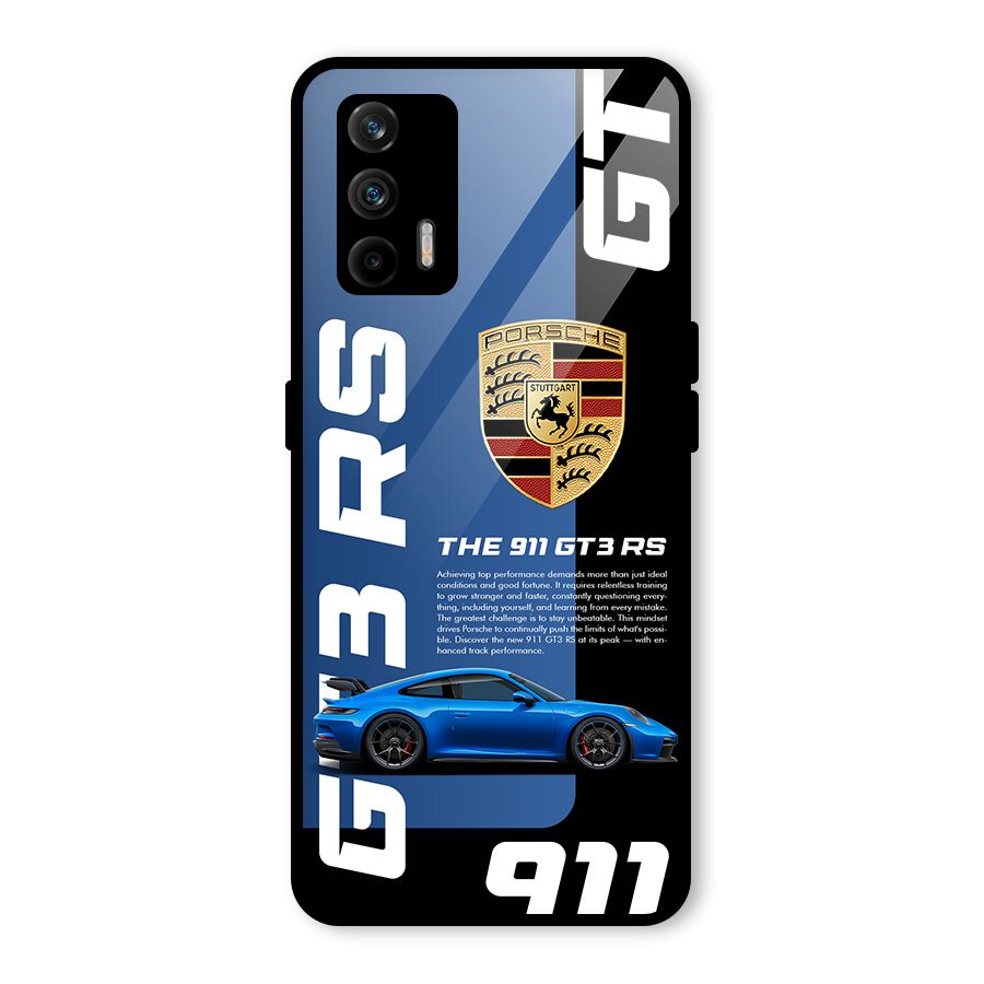 Hyper Car Glass Back Case for Realme GT 5G