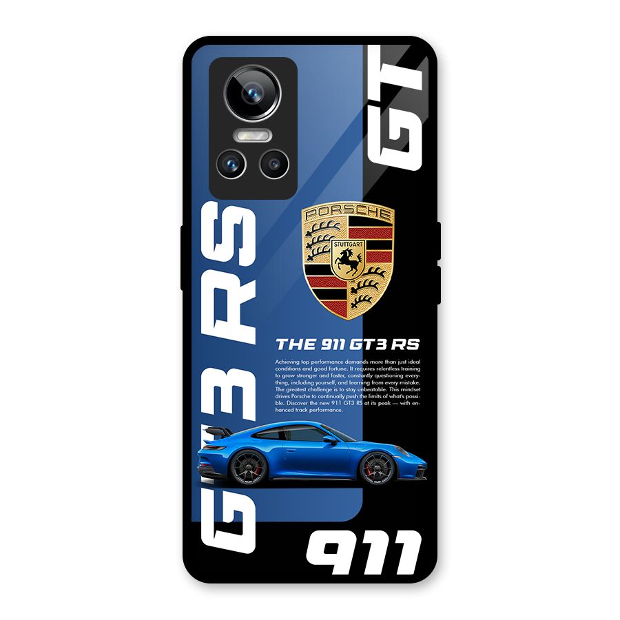 Hyper Car Glass Back Case for Realme GT Neo 3