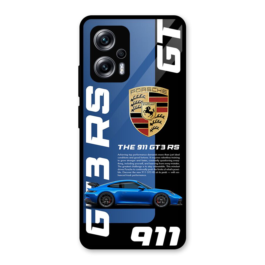 Hyper Car Glass Back Case for Redmi K50i