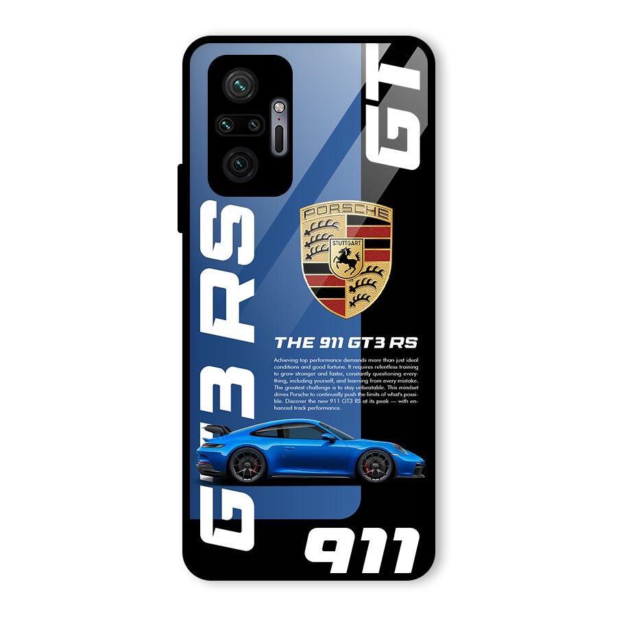Hyper Car Glass Back Case for Redmi Note 10 Pro Max