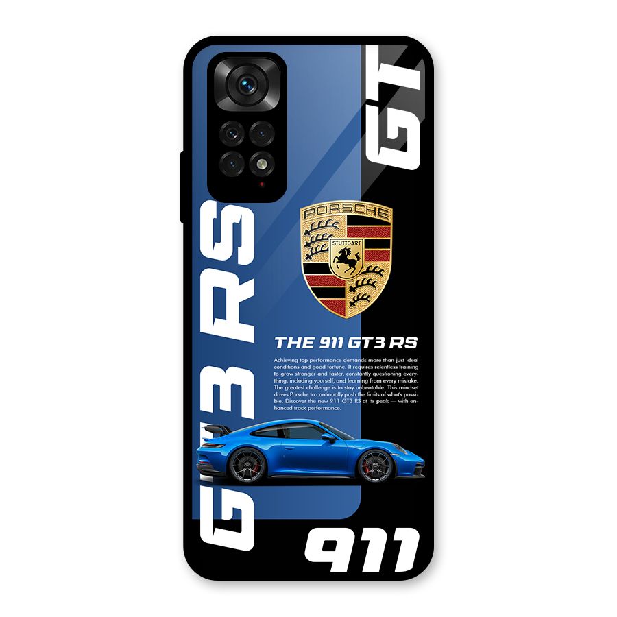 Hyper Car Glass Back Case for Redmi Note 11