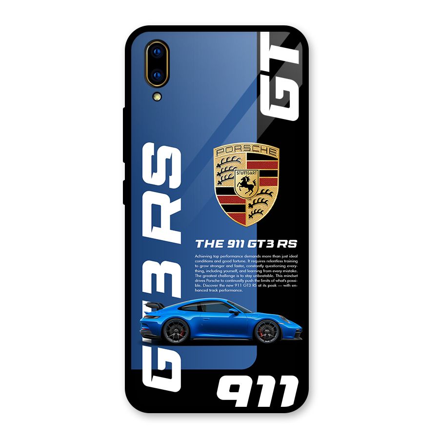 Hyper Car Glass Back Case for Vivo V11 Pro