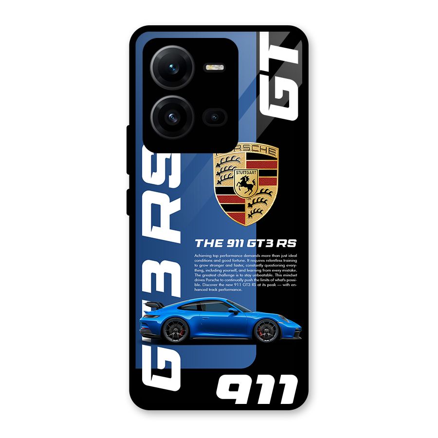 Hyper Car Glass Back Case for Vivo V25
