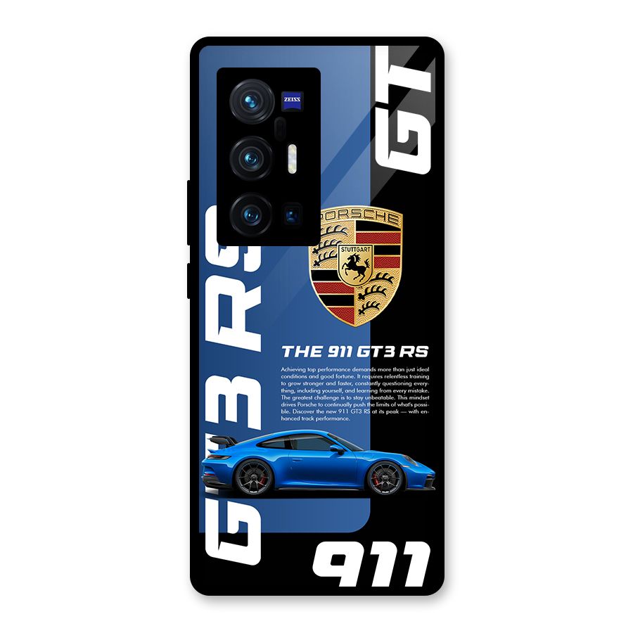 Hyper Car Glass Back Case for Vivo X70 Pro Plus