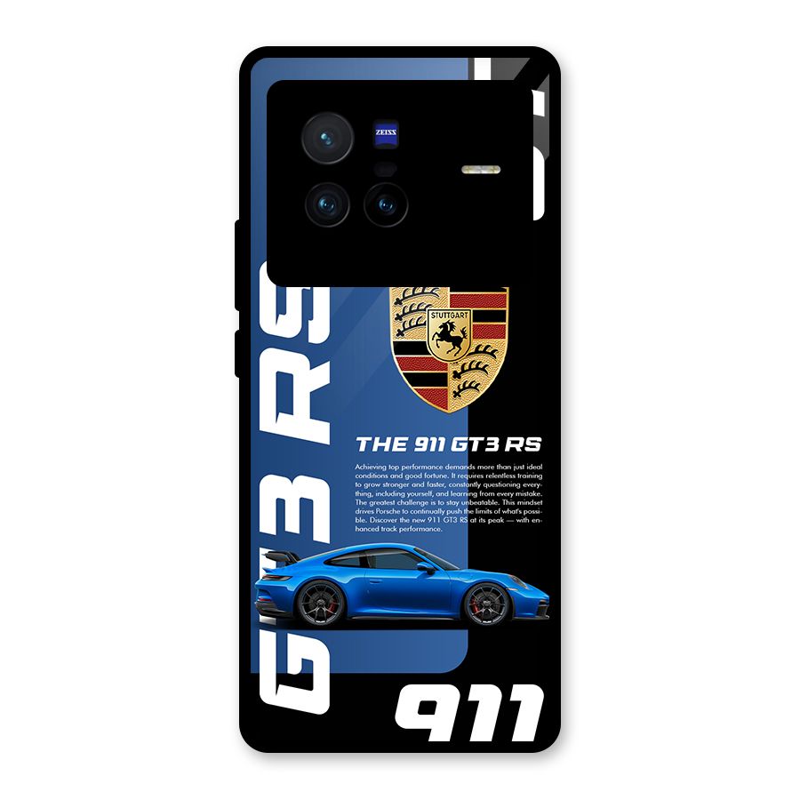 Hyper Car Glass Back Case for Vivo X80