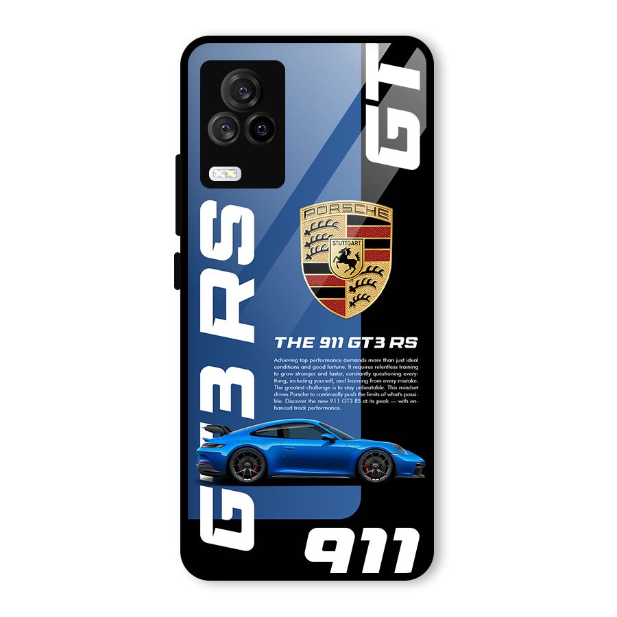 Hyper Car Glass Back Case for Vivo iQOO 7 Legend 5G