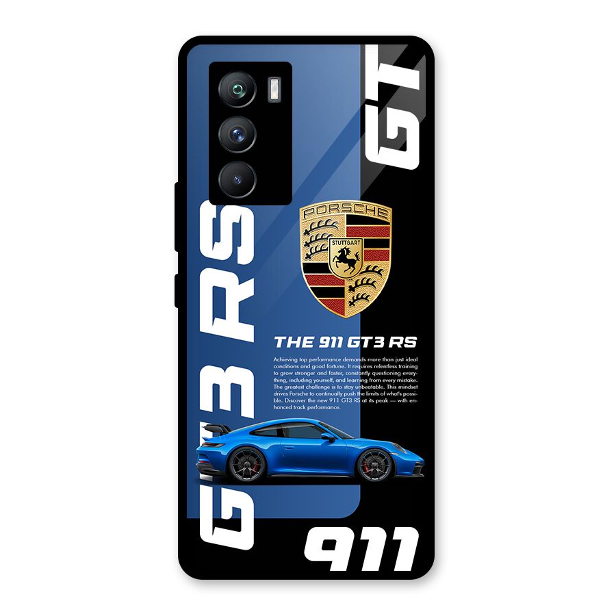 Hyper Car Glass Back Case for Vivo iQOO 9 SE