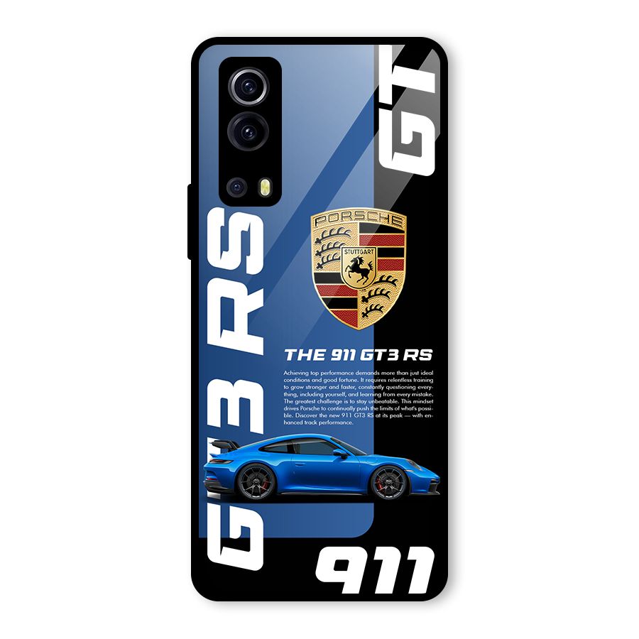 Hyper Car Glass Back Case for Vivo iQOO Z3