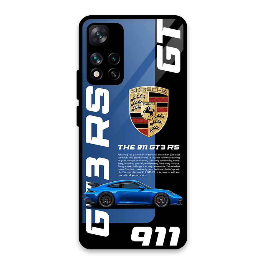 Hyper Car Glass Back Case for Xiaomi 11i 5G