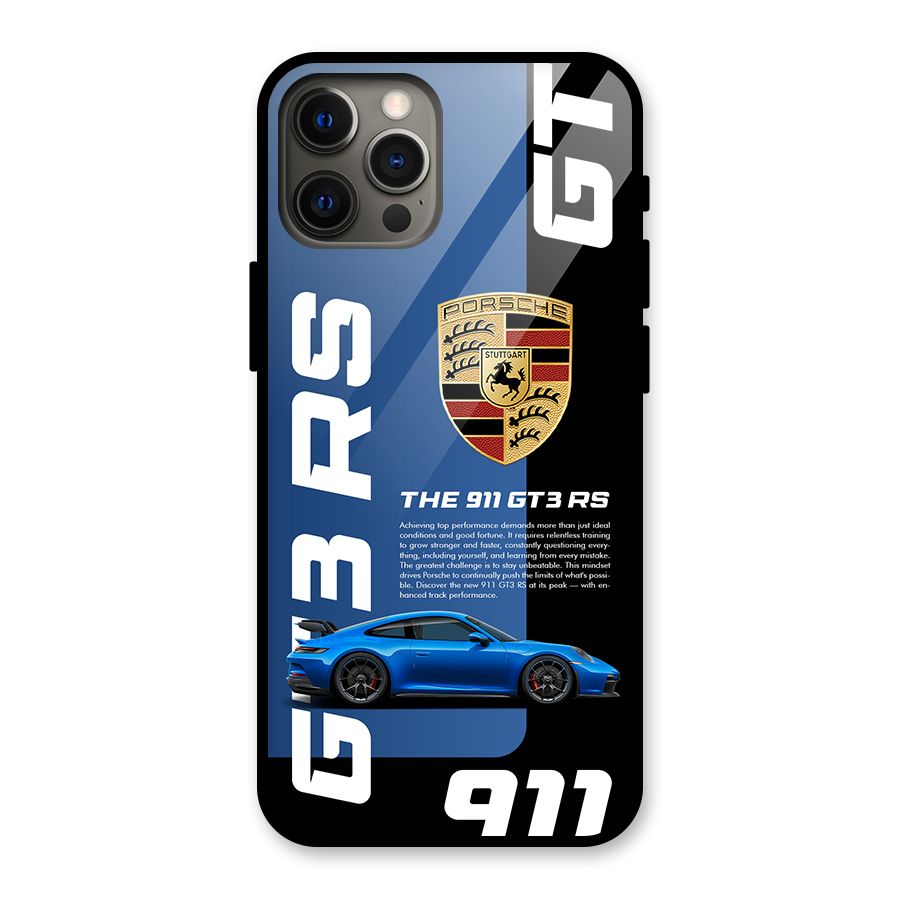 Hyper Car Glass Back Case for iPhone 12 Pro Max