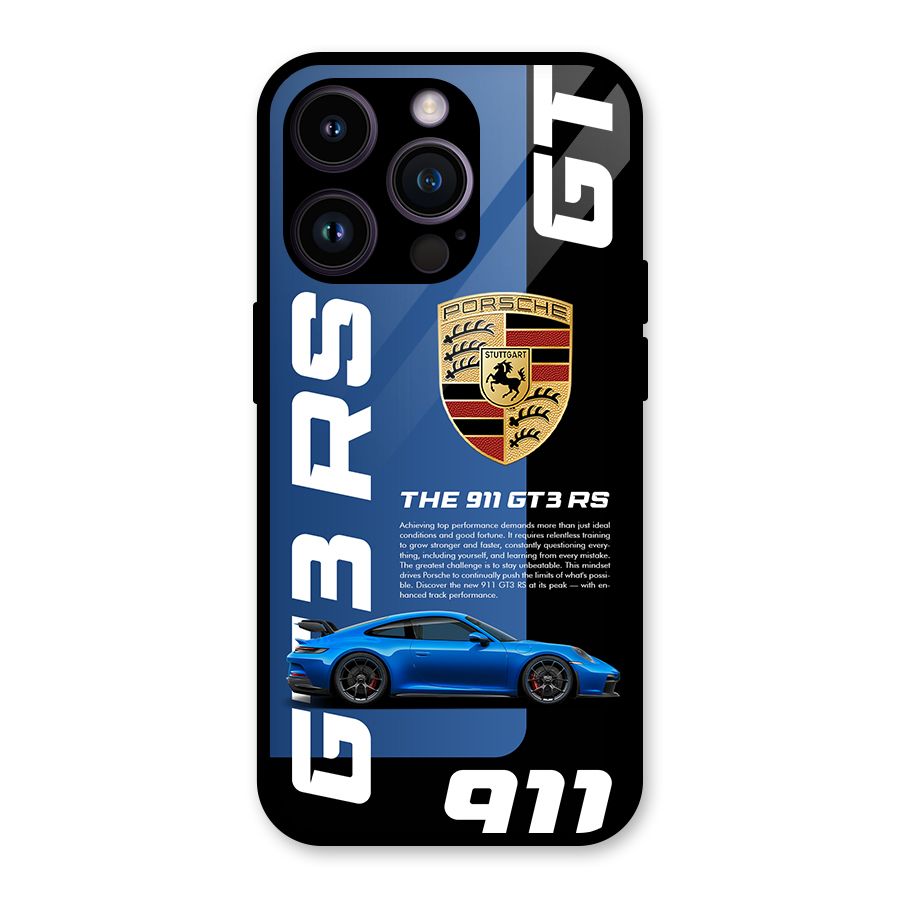 Hyper Car Glass Back Case for iPhone 14 Pro