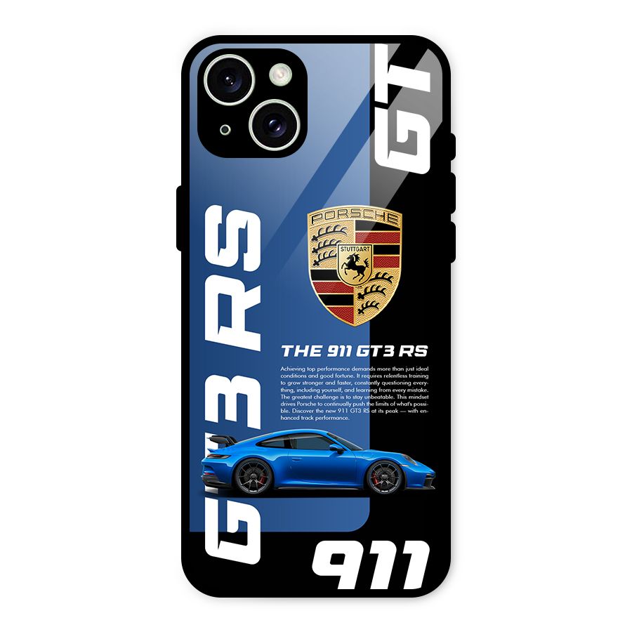 Hyper Car Glass Back Case for iPhone 15 Plus