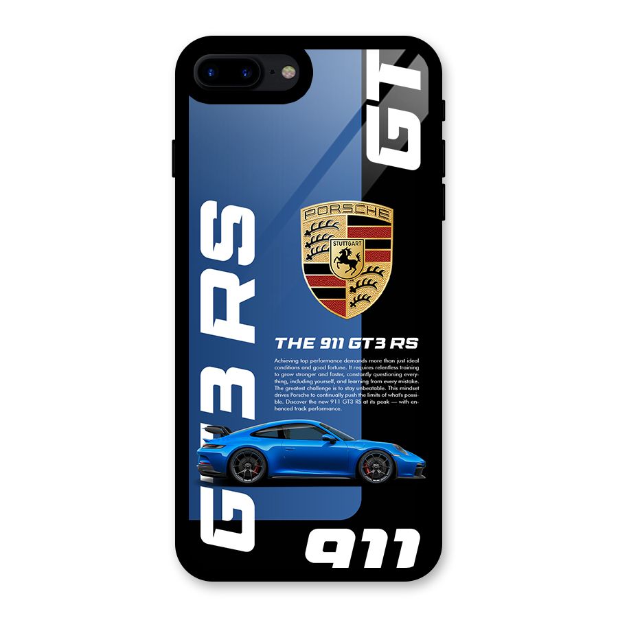 Hyper Car Glass Back Case for iPhone 8 Plus