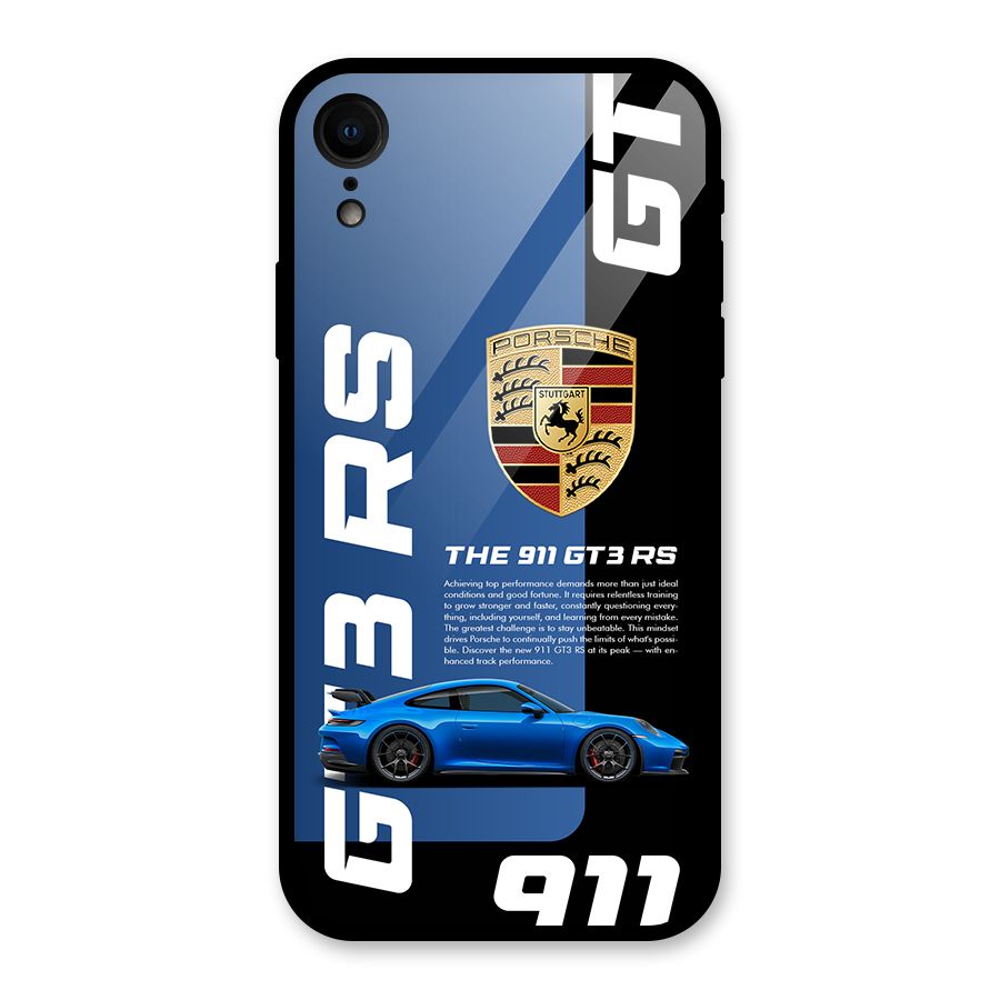 Hyper Car Glass Back Case for iPhone XR