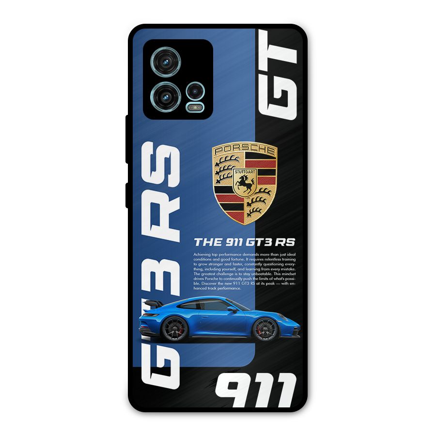 Hyper Car Metal Back Case for Moto G72