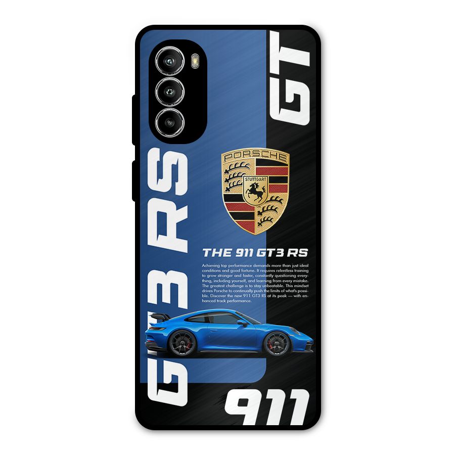 Hyper Car Metal Back Case for Moto G82