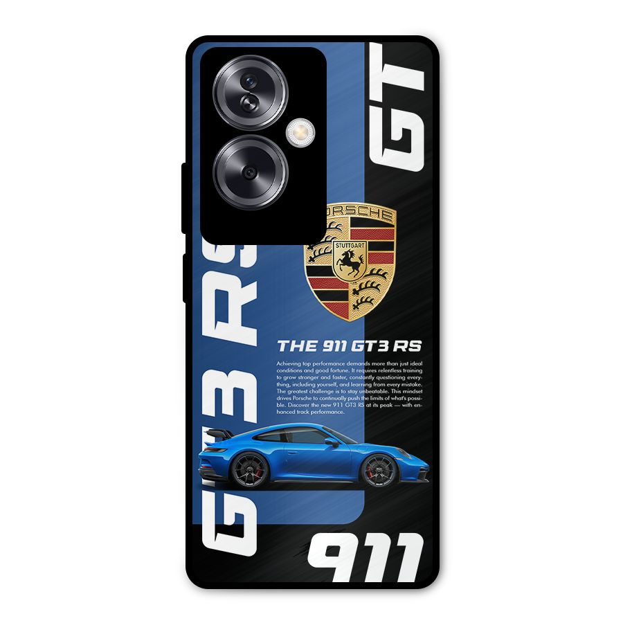 Hyper Car Metal Back Case for Oppo A79 5G