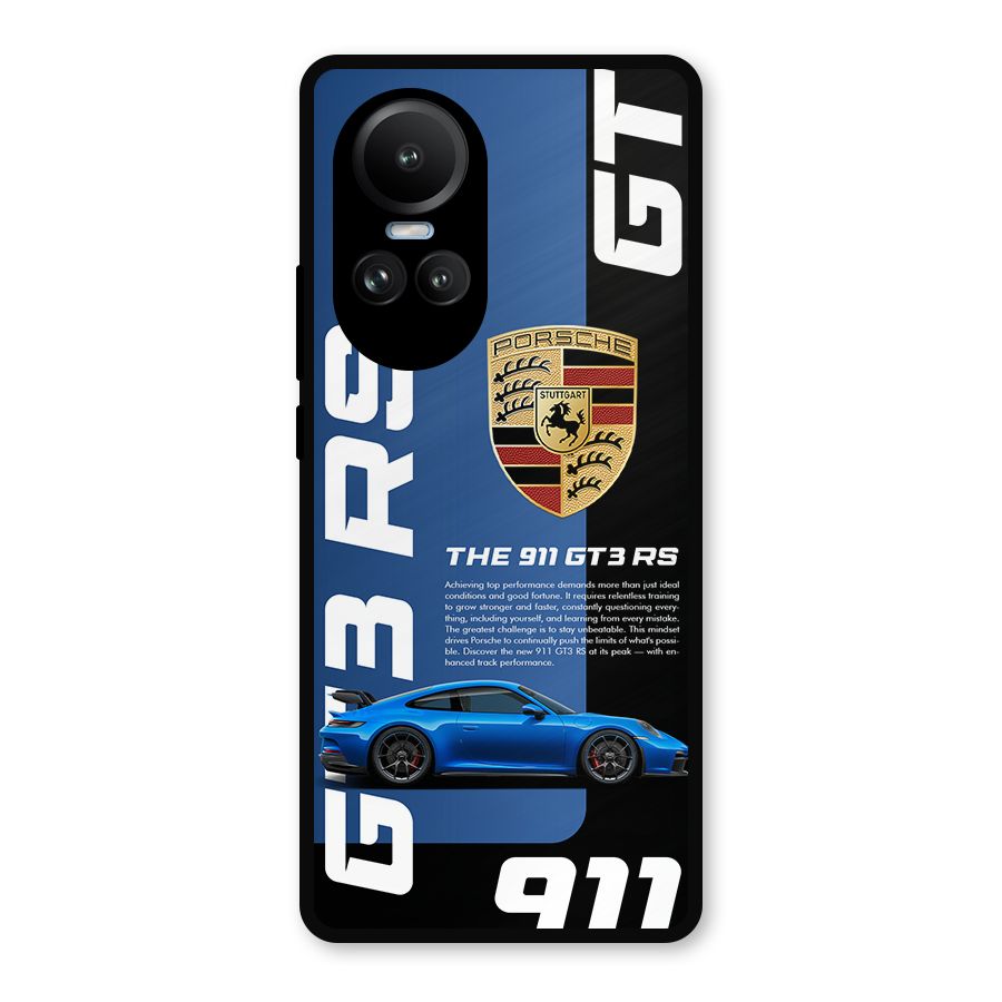 Hyper Car Metal Back Case for Oppo Reno10