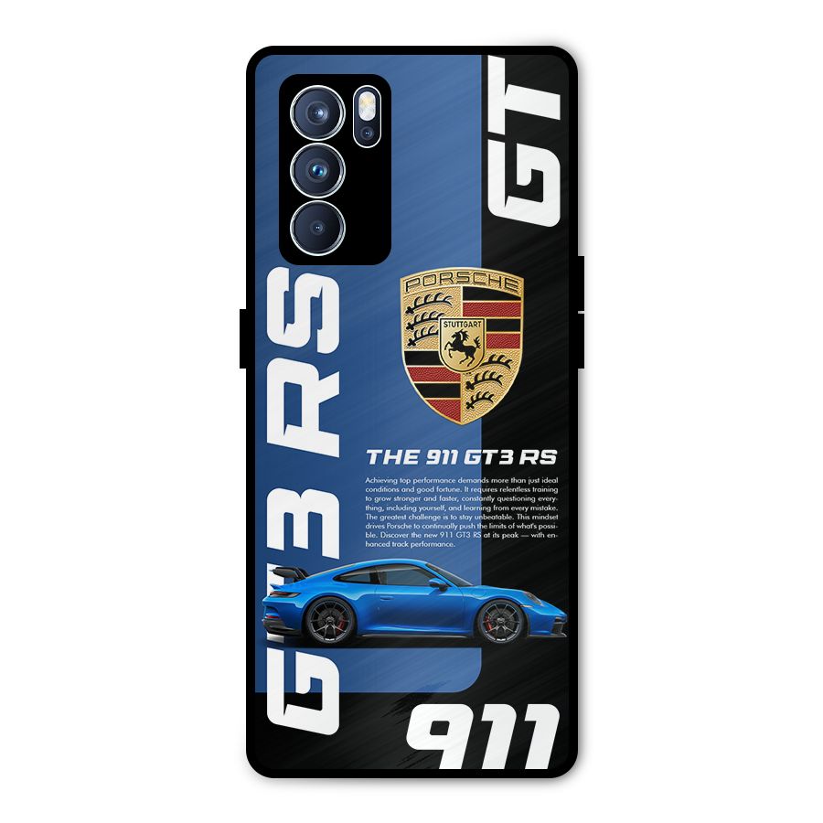 Hyper Car Metal Back Case for Oppo Reno6 Pro 5G