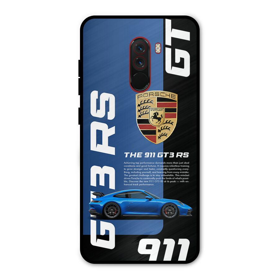 Hyper Car Metal Back Case for Poco F1