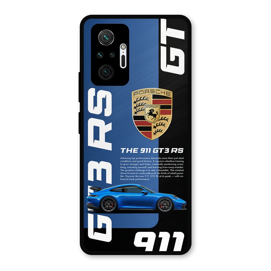 Hyper Car Metal Back Case for Redmi Note 10 Pro
