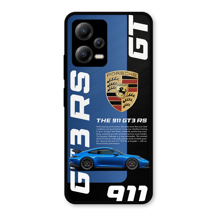 Hyper Car Metal Back Case for Redmi Note 12 5G