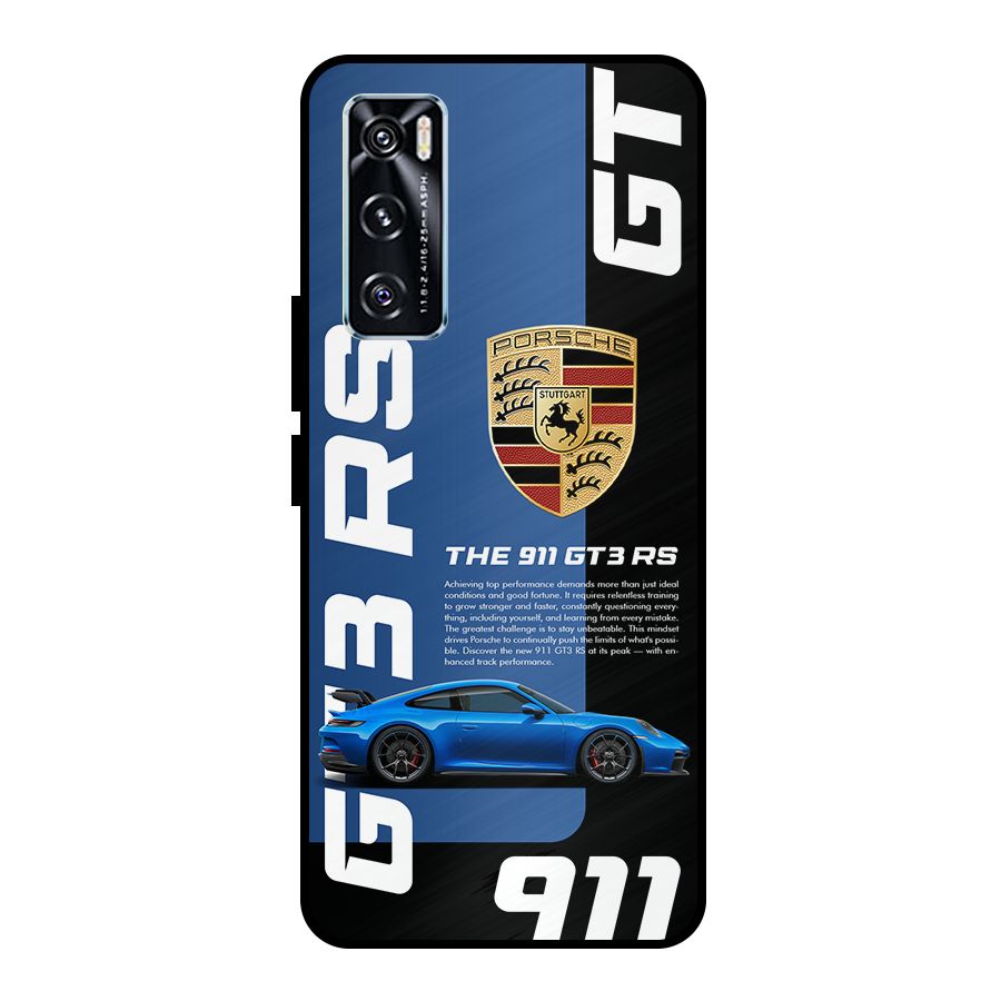 Hyper Car Metal Back Case for Vivo V20 SE