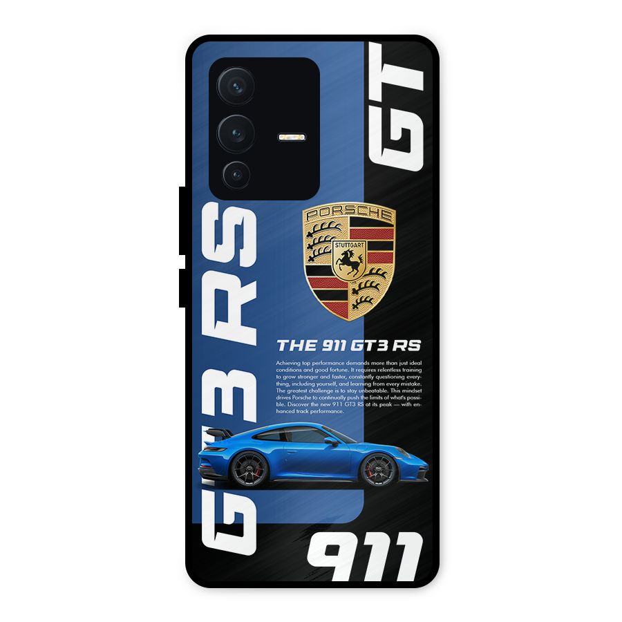 Hyper Car Metal Back Case for Vivo V23 5G