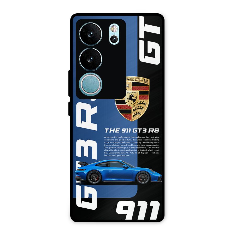 Hyper Car Metal Back Case for Vivo V29