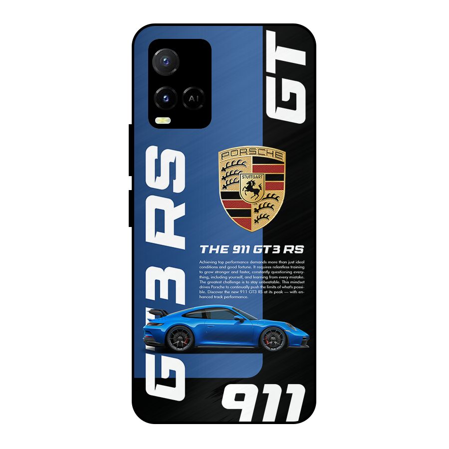Hyper Car Metal Back Case for Vivo Y33s
