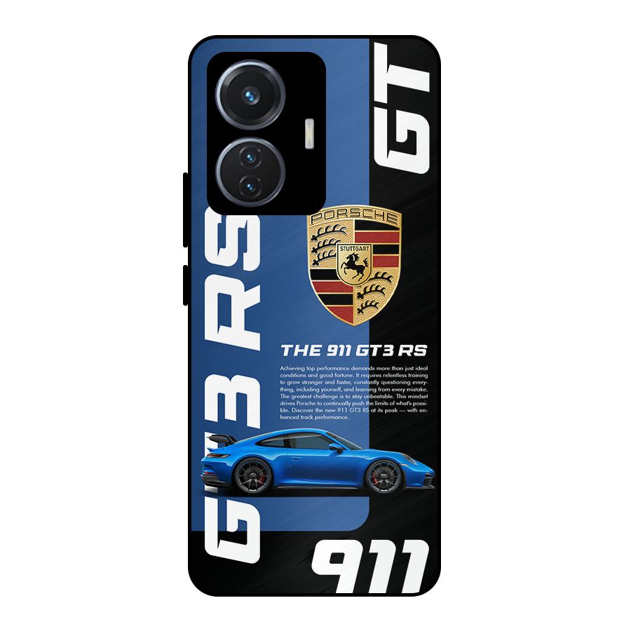 Hyper Car Metal Back Case for iQOO Z6 44W