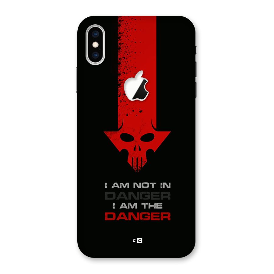 I Am Danger Back Case for iPhone XS Max Apple Cut