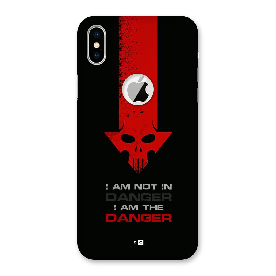 I Am Danger Back Case for iPhone X Logo Cut