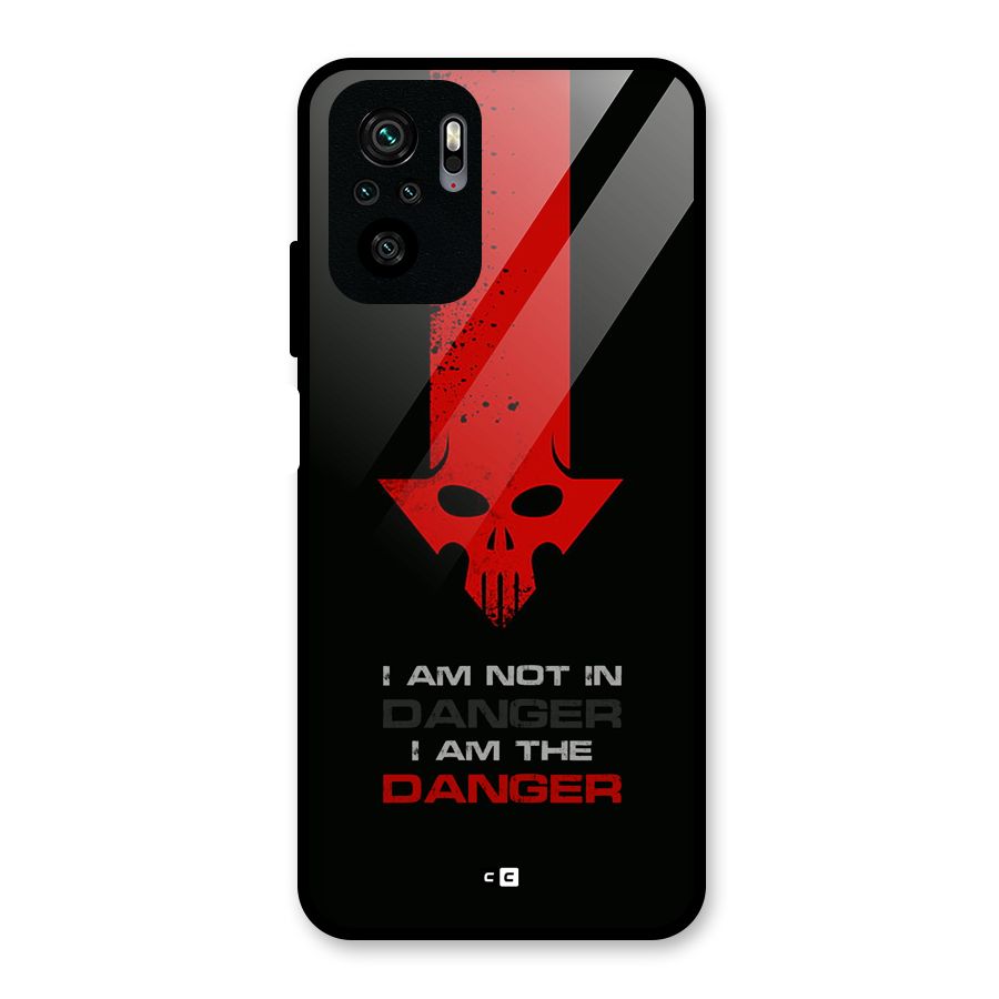 I Am Danger Glass Back Case for Redmi Note 10S